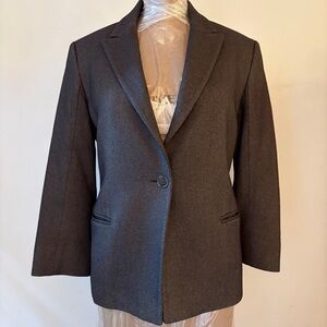 🥀 Jil Sander Cashmere and Silk Blazer in Brown Grey size EU 40 🥀